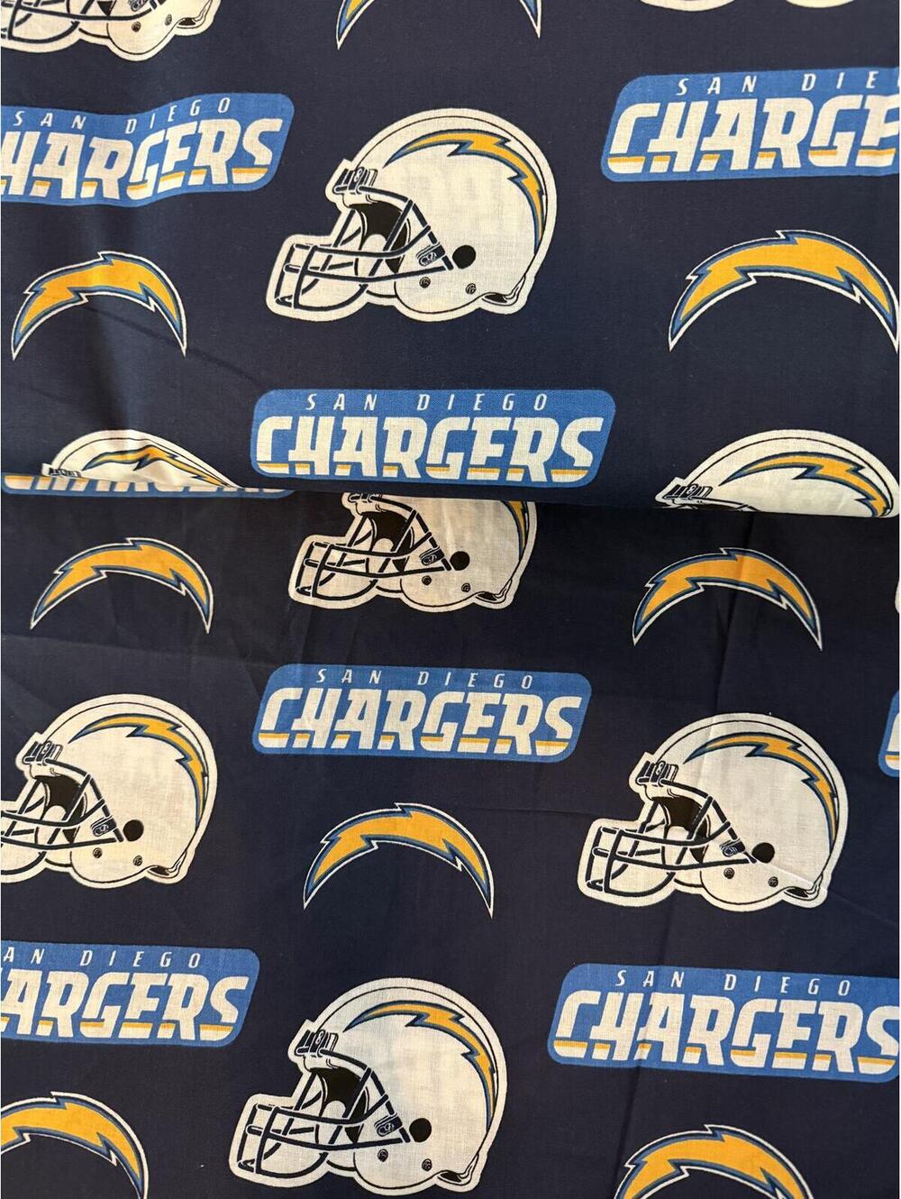 NFL Discontinued SAN DIEGO Chargers cotton fabric 60”